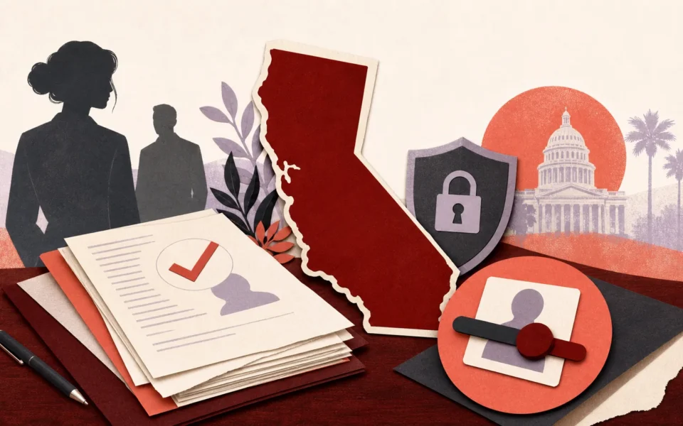 California consent legislation, privacy records, and a content-removal control