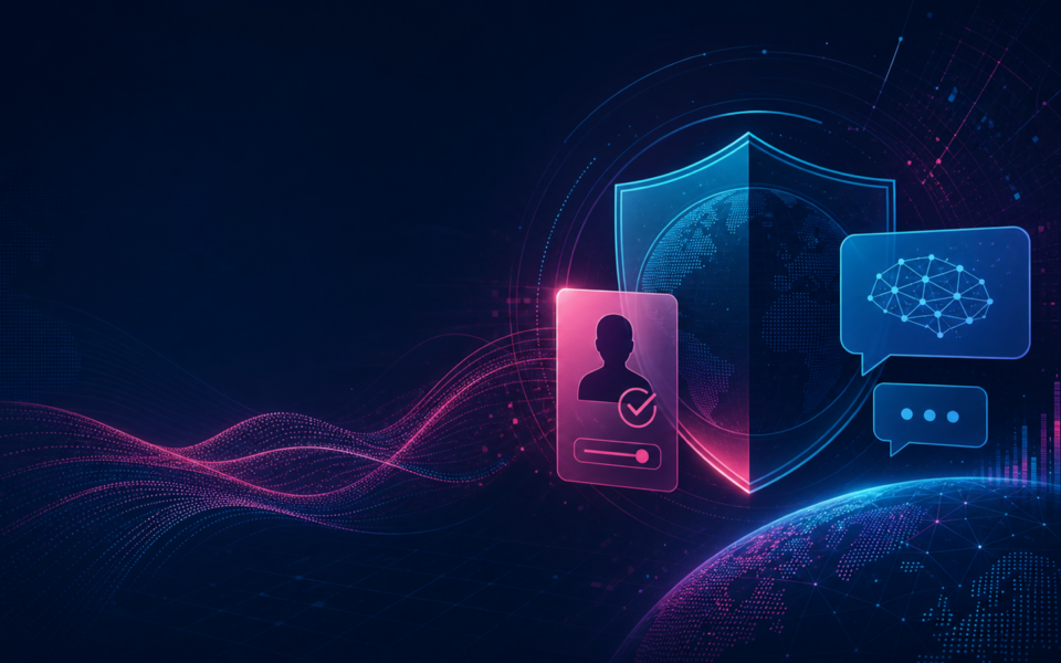 Editorial illustration of privacy, account controls and platform policy