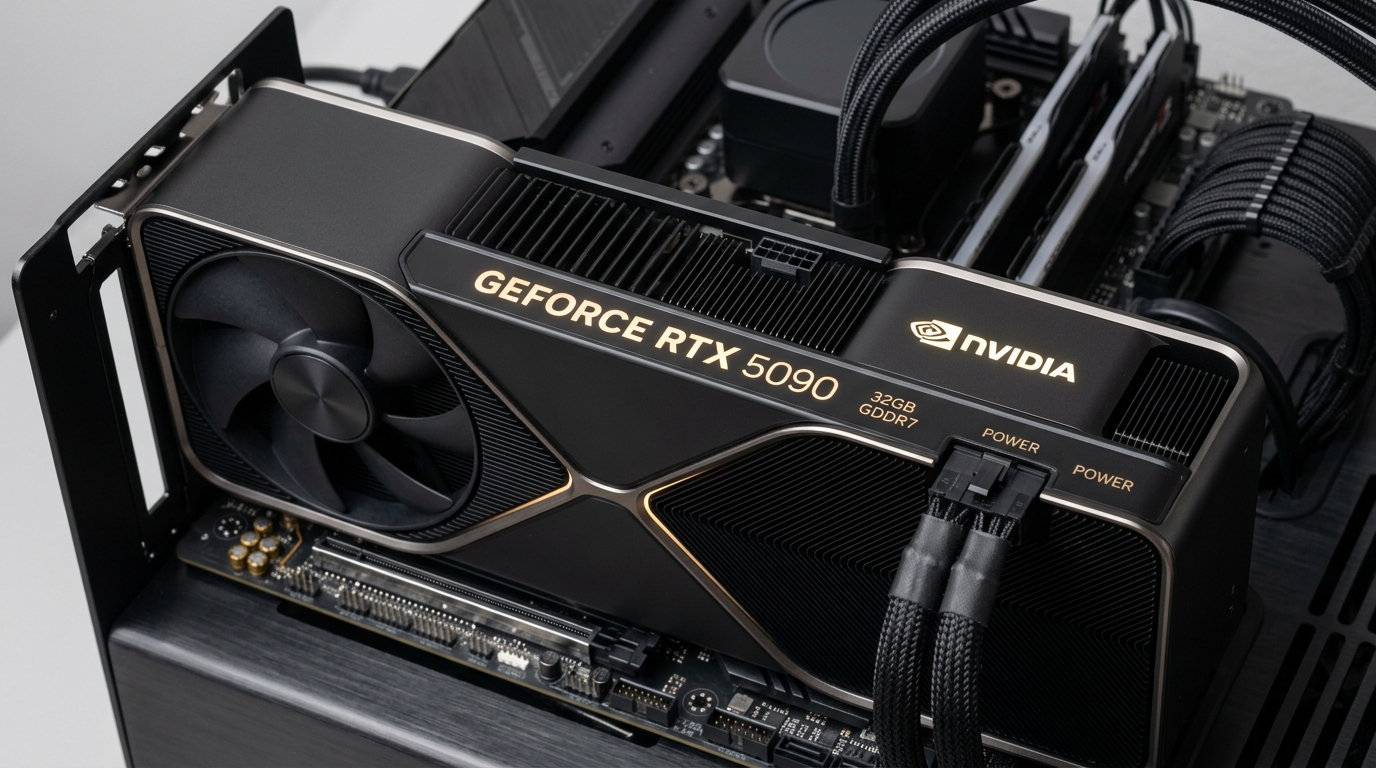 NVIDIA GeForce RTX 5090 Blackwell GPU with 32GB GDDR7 for Local LLM Inference